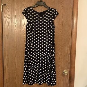 Navy/white Sleeveless Anne Klein Dress
